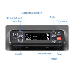 Auto Money Bill Counter Counting Machine UV MG IR Detector Digital Display