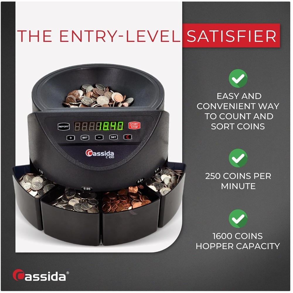 Coin Sorter Counter Machine LED Display