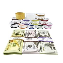 600Pcs Money Bands for Cash – Self-Adhesive Money Wrappers for Bills, Currency S