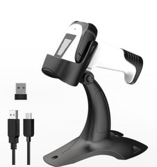 3 in 1 Bluetooth 2.4GHz Wireless Handheld 1D Barcode Scanner USB QR Code Reader