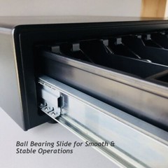 16″ Pos Cash Drawer Stainless Steel Frontremovable Tray5bill/5coinrj11 Cable Inc