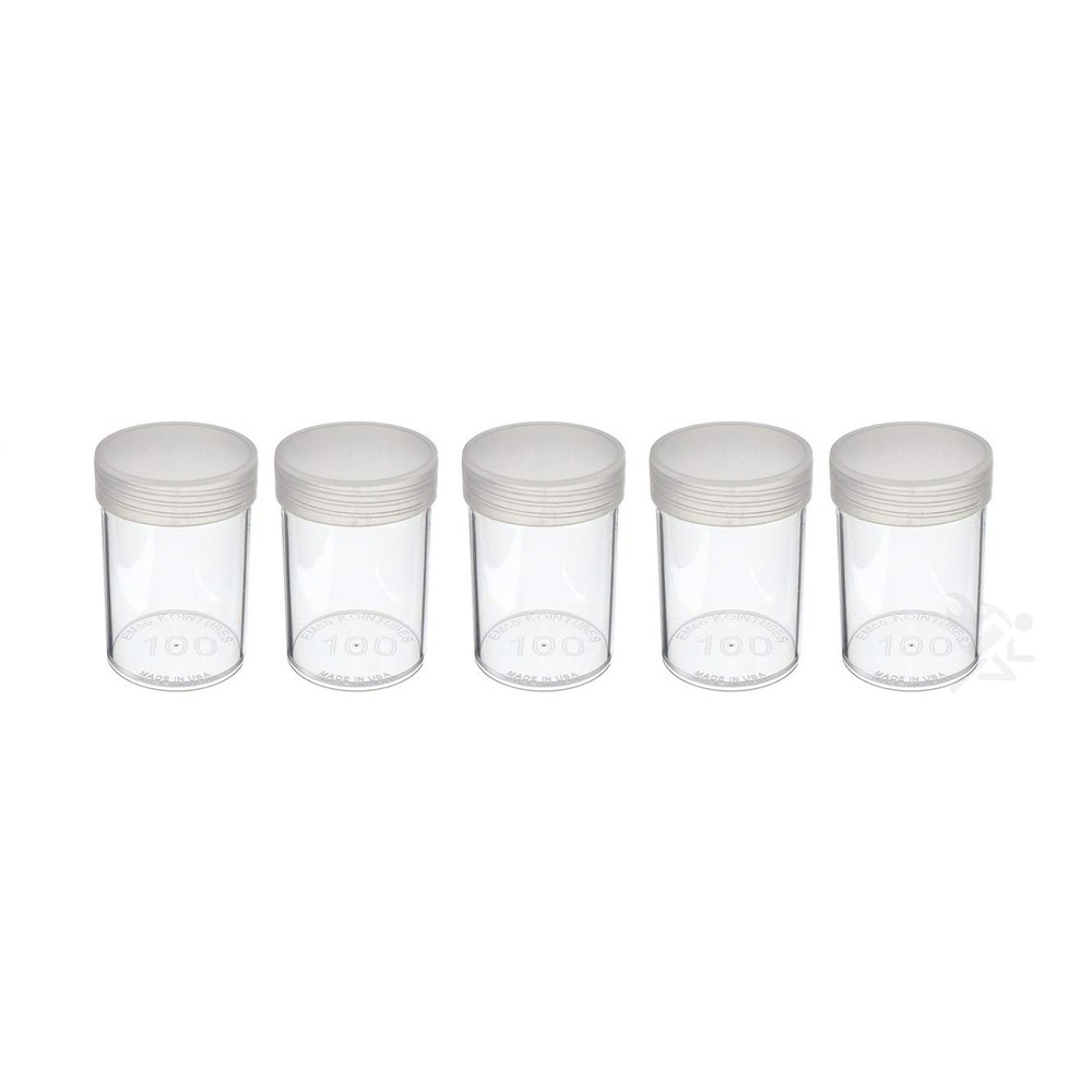 (5) Edgar Marcus Brand Round Clear Plastic (Large Dollars) Size Coin