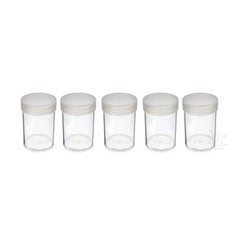 (5) Edgar Marcus Brand Round Clear Plastic (Large Dollars) Size Coin