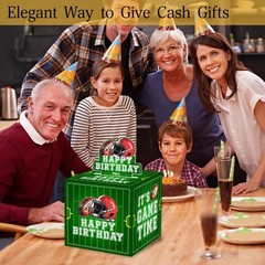 Football Birthday Money Gift Boxes for Cash, Sports Football Birthday Money P…