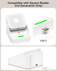 Dock for Square Reader 2Nd Generation, Holder Stand for Square Card