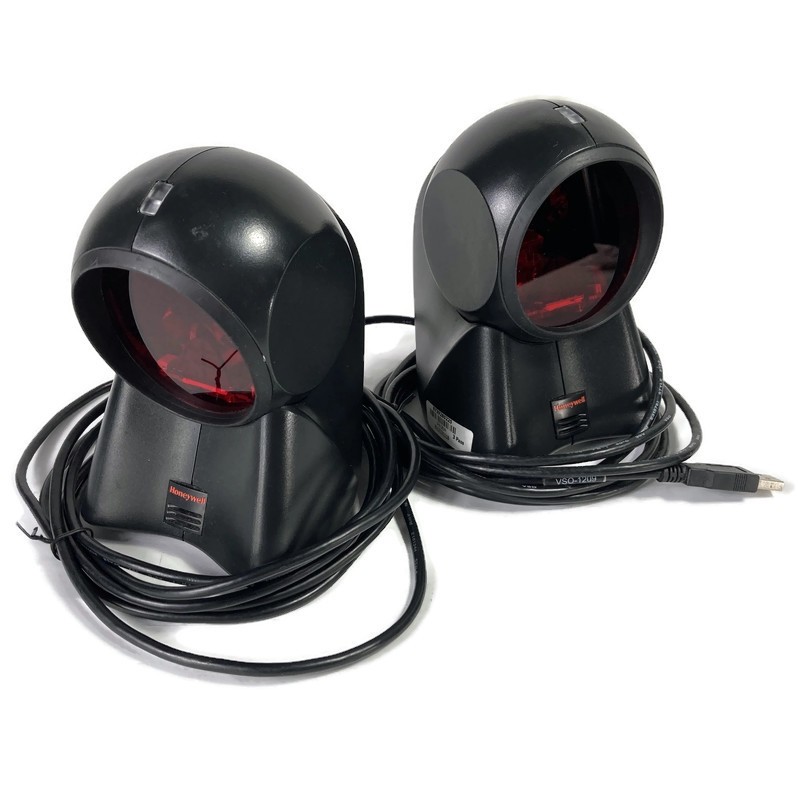 Lot of 2 Honeywell Metrologic Orbit MS7120 Laser USB Hands Free Barcode Scanner