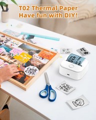 T02 Pink/Yellow/Blue Thermal Paper Non-Adhesive Color Paper Printer Paper Com…