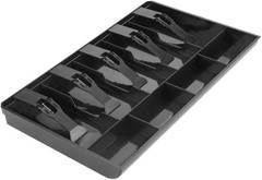 Durable ABS Cash Tray with 5 Bill & 4 Coin Compartments – Elegant Organizer