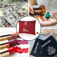 Cash Bag with Lock and 2 Keys Money Bag For Cash With Lock 11.4 * 8.3inch Money