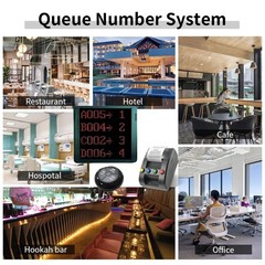 Queue Calling System Ticket System Digital Number Display Ticket Counter Machine