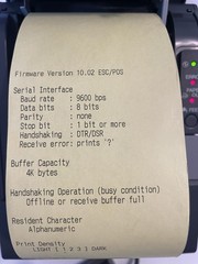 Epson TM-T88IV Thermal Receipt Printer w Power Supply M129H Serial Tested/Works