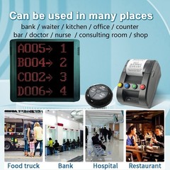 Queue Calling System Ticket System Digital Number Display Ticket Counter Machine