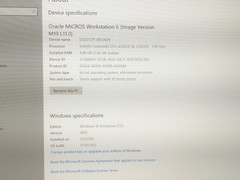 Oracle Micros Workstation 625X Intel Celeron 4305UE 2.0 GHz 8 GB 128 NVMe Win 10