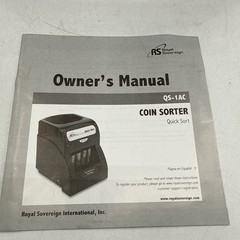 Royal Sovereign QS-1AC Coin Sorter Counter Machine w/ Anti-Jam – Tested Working