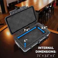 CASEMATIX Hard Shell Travel Case for Square Handheld POS – Waterproof & Foam
