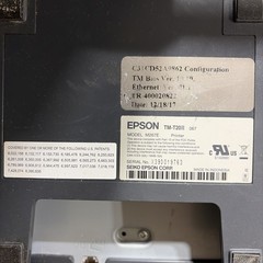 Epson TM-T20II Direct Thermal Printer – Monochrome – Portable – Receipt…