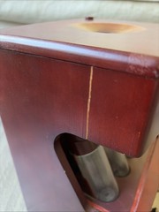 MAGNIF Deluxe Coin Sorter Wood CLASSIC CHERRY Box Lid Tubes Drawers TESTED