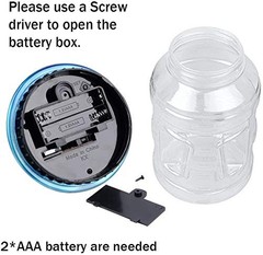Large Piggy Banks for Adults, Digital Counting Money Jar, 1.8L Capacity Coin …
