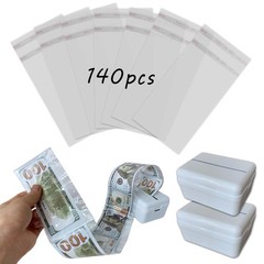142 PCS DIY Surprise Money Cake Pull Out Kit Box Cash Gift Bags Sleeves Adult