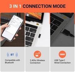 Tera Pro 8100 Industrial Wireless Barcode Scanner 2D QR 1D Bluetooth Orange