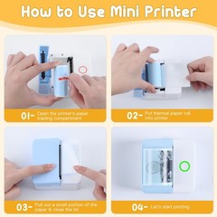 10 Rolls Print Pods Printing Paper, 57 X 25mm Inkless Self-Adhesive Printable…