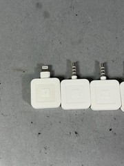 5x Square Credit Card Reader for Mobile, 3.5mm Headphone Aux Jack, Lightning Jac