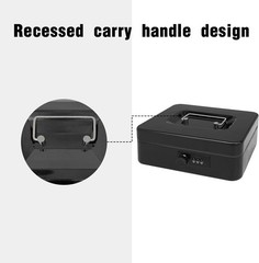 Secure Steel Cash Box with Combination Lock and Removable Tray – Metal Money …