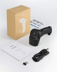 Inateck Barcode Scanner Wireless Reader Gun 2.4GHz Automatic Scanning 35M Range
