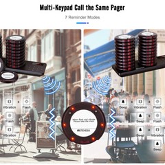 TD163 Restaurant Pager System 30 pagers, Pagers and Beepers 500M Long Distance