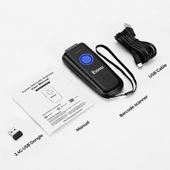 Eyoyo 2D Wireless Bluetooth Barcode Scanner Inventory Reader for Android iOS PC