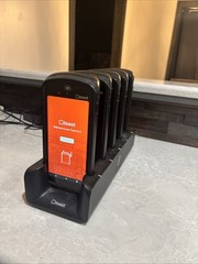Lot of 5 Toast Go 2 Handheld POS Tablets TG200 with DTC200 Charging Dock
