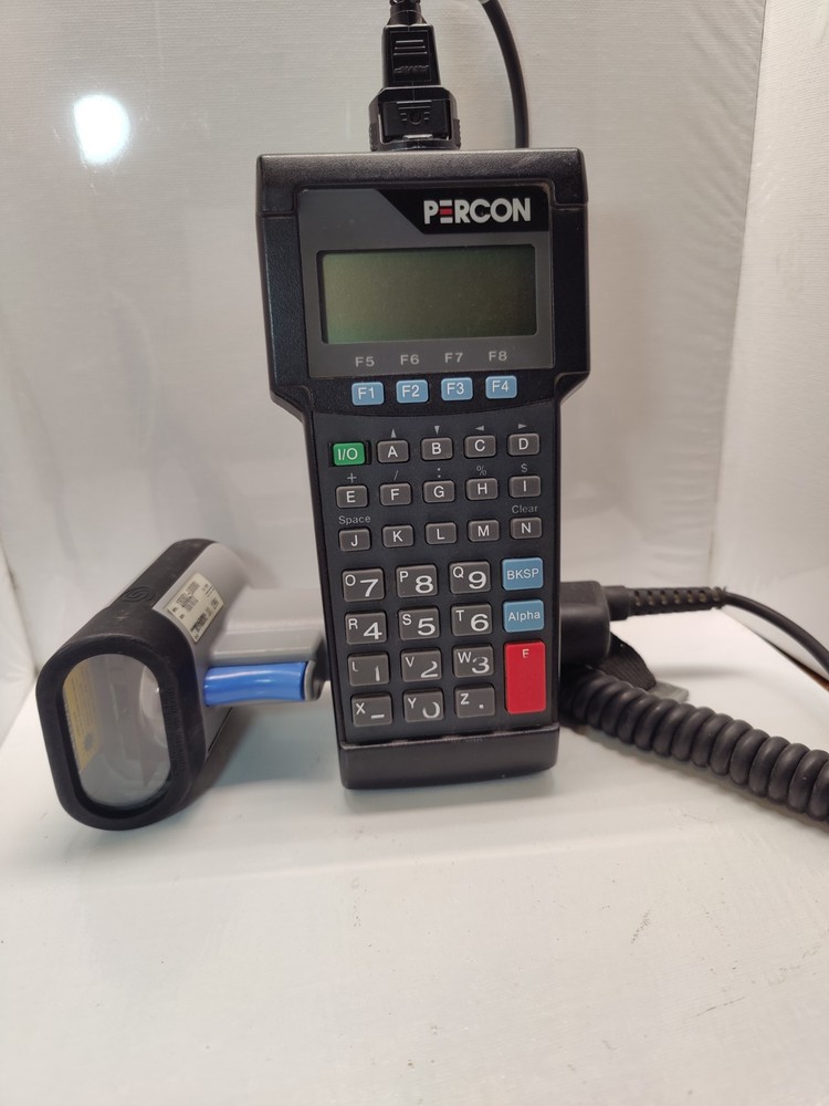 Percon PT 2000 Hand Held Data Terminal w/ Spectra Physics Sp400 Barcode Scanner