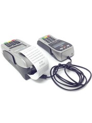 2x FIRST DATA FD130DUO Credit Card Machine w/ PinPad FD35 & Label Paper FREESHIP