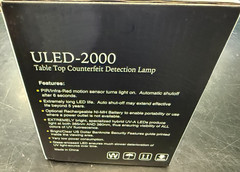 Fraud Fighter ULED-2000 table top counterfeit detection lamp new