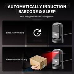 NetumScan NS-40 Desktop Barcode Scanner Black 1D 2D QR CMOS Hands-Free New USB