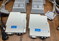 2 Symbol Percon LS2000MX Barcode Scanners w/ Cables Cradles & Power Wedges 10