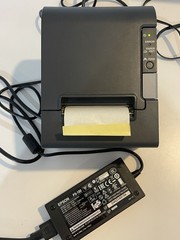 Epson TM-T88IV Thermal Receipt Printer w Power Supply M129H Serial Tested/Works