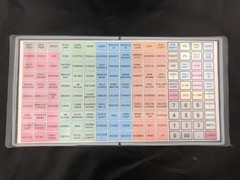 SAM4S ER 5200M, SPS 520FT, 530FT, SER 7000 Flat Keyboard Wet Cover Silicone Skin