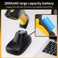 NetumScan Upgraded Industrial Bluetooth QR Barcode Scanner, IP67 Waterproof & 7M