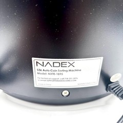 Nadex (NXTE-1895) Automatic Coin Sorter/Wrapper Machine Model S36 – Black