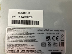 CITIZEN SYSTEMS CT-E301 USB Ethernet RS-232C POS THERMAL PRINTER w/ Power Supply