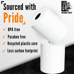 Thermal Tiger Thermal Paper Rolls 3 1/8 x 230, BPA-Free 10-Roll Pack