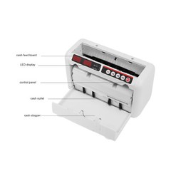 Bill Counter Money Cash Counting Machine Portable Rechargeable UV Detection New