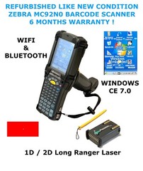 ZEBRA MC92N0-G90SXEYA5WR 1D & 2D Long Range Laser Windows CE 7.0 and Battery