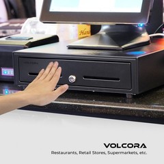 Volcora 16 Manual Push Open Cash Register Drawer for Point of Sale (POS) System,