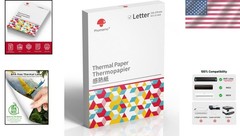Versatile Biodegradable Thermal Printer Paper – 200 Sheets, 10- Ink Display