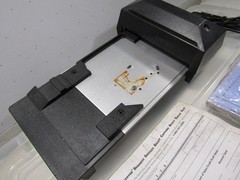 Bartizan Addressograph Manual Credit Card Imprint Machine Manual Slider w/ Slips