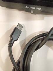 Unitech TS200 Swiftscan ID reader w/USB and Cat cable VGC