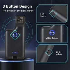 TERA WIRELESS 1D 2D QR BARCODE SCANNER PORTABLE BACK CLIP 3 IN 1 2.4GHZ WIRELESS