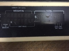National Controls Commercial Electronic Scale Model 3400 ~ Used ~ Works Fine!